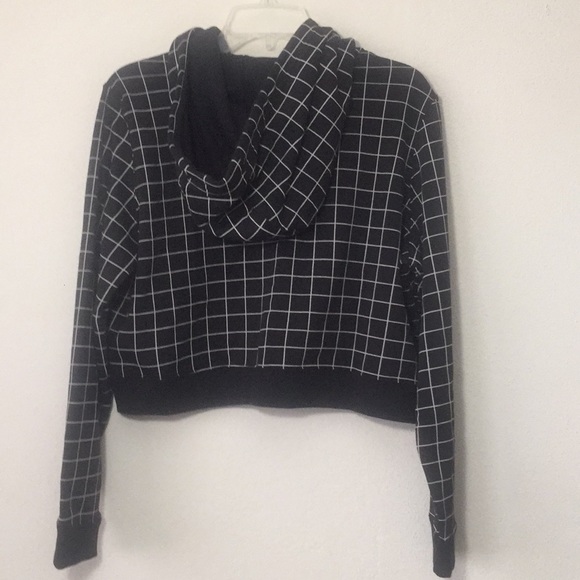 Adidas Originals Black Crop Hoodie - Picture 6 of 6